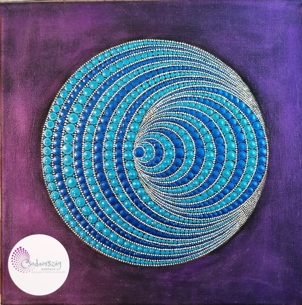 3D hatású alagút pontozott kép