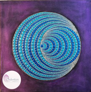 3D hatású alagút pontozott kép