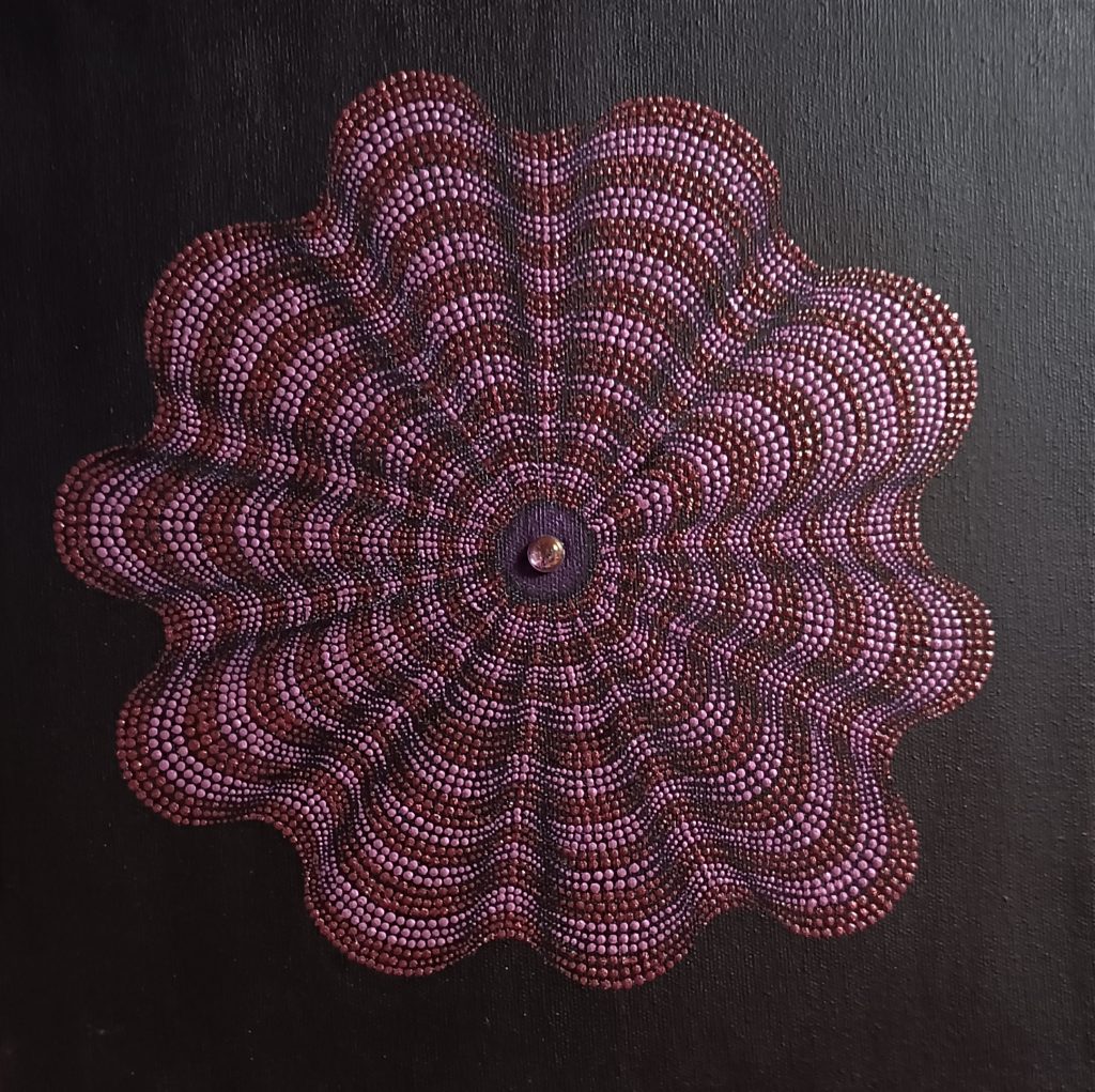 gyűrt anyag 3D hatású kép