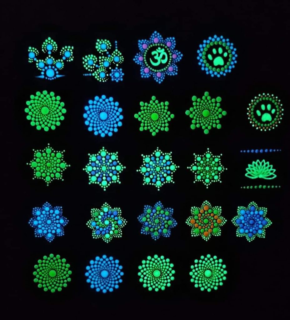 foszforeszkáló mágnesek sötétben